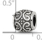 Sterling Silver Reflections Scroll & Dots Bali Bead