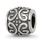 Sterling Silver Reflections Scroll & Dots Bali Bead