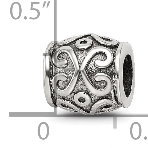 Sterling Silver Reflections Scroll Bali Bead