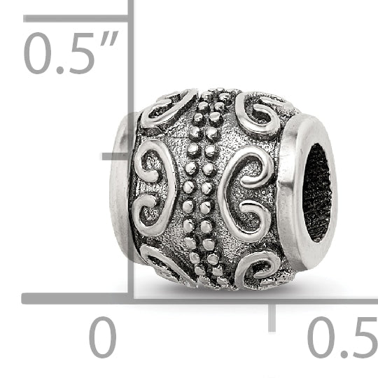 Sterling Silver Reflections Scroll Bali Bead