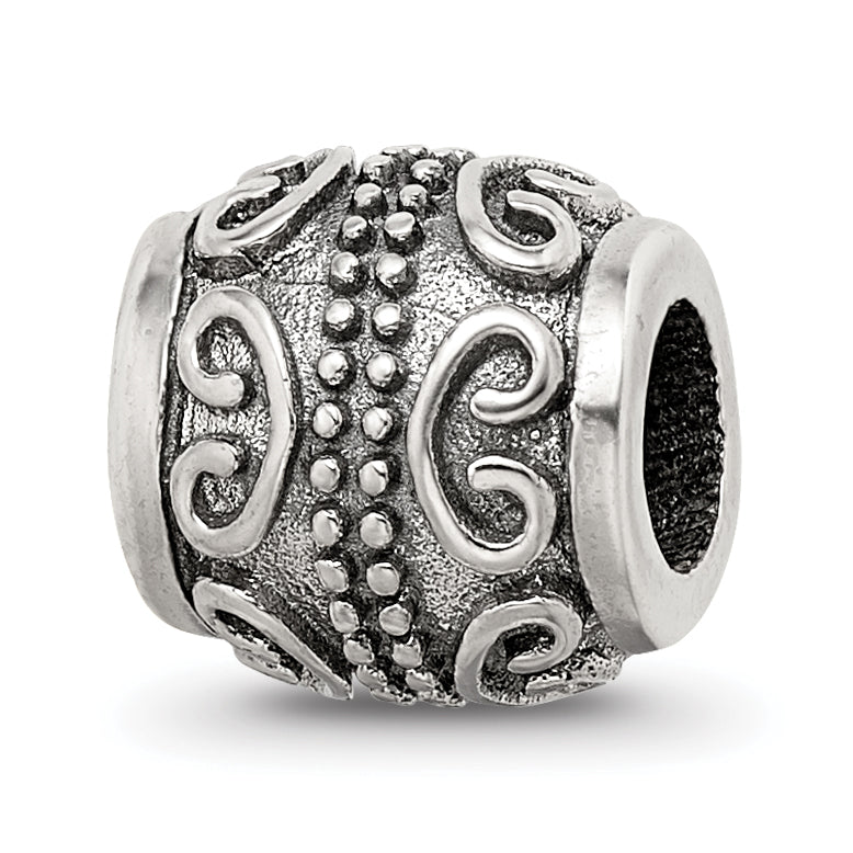 Sterling Silver Reflections Scroll Bali Bead