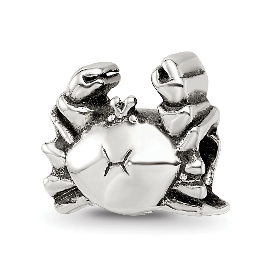 Sterling Silver Reflections Crab Bead