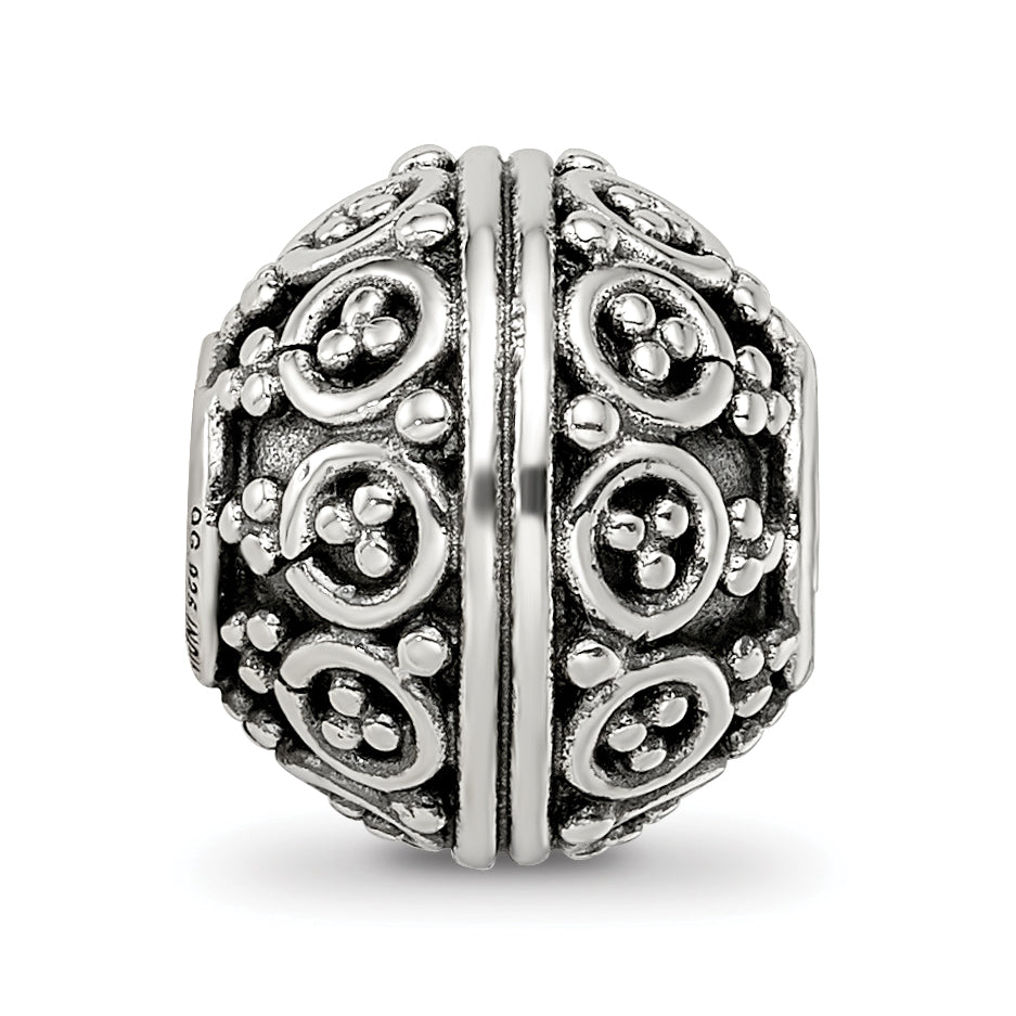 Sterling Silver Reflections Decorative Bali Bead