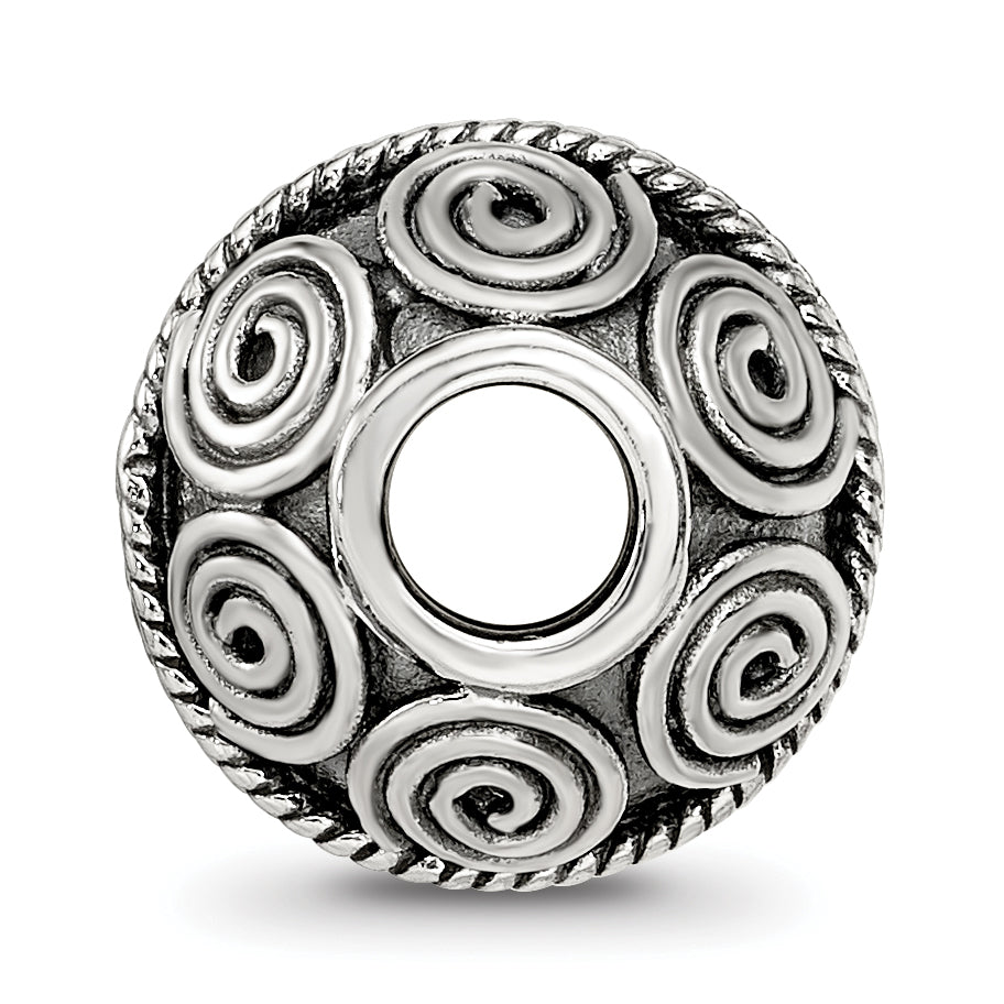 Sterling Silver Reflections Decorative Bali Bead