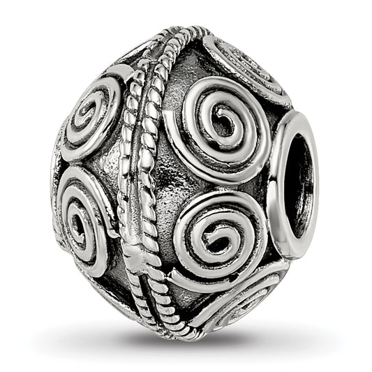 Sterling Silver Reflections Decorative Bali Bead