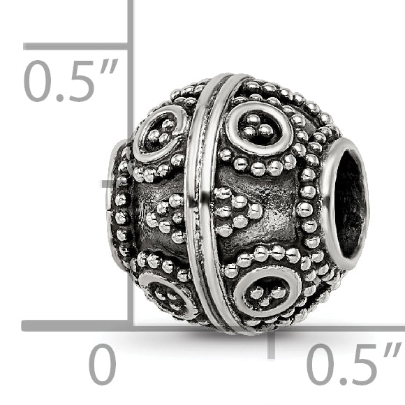 Sterling Silver Reflections Decorative Bali Bead