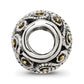 Sterling Silver Reflections Marcasite Bali Bead