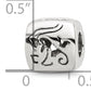 Sterling Silver Reflections Capricorn Zodiac Antiqued Bead