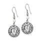 Sterling Silver Sentimental Expressions Rhodium-Plated Antiqued Fw Cultured Pearls Of Wisdom Dangle Earrings