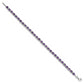 7 Inch Sterling Silver Rhodium-Plated Amethyst And Diamond Bracelet