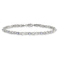 Sterling Silver Rhodium-Plated Polished Tanzanite Xs 7.5 Inch Bracelet