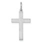 Sterling Silver Rhodium-Plated Laser Designed Cross Pendant