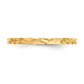 14K Yellow Gold Diamond-Cut Zig-Zag Design Band Childs Ring