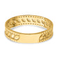 14K Yellow Gold Leaf Engraved Thumb Ring (Size 9)