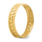 14K Yellow Gold Leaf Engraved Thumb Ring (Size 9)