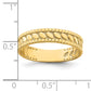 14K Yellow Gold Leaf Engraved Thumb Ring (Size 9)