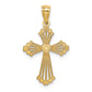 14K Yellow Gold Passion Cross Pendant