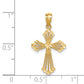 14K Yellow Gold Passion Cross Pendant