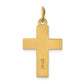 14K Yellow Gold Polished Cross Pendant