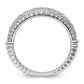 14K White Gold Lab Grown Diamond VS/SI+ G+ Band Ring