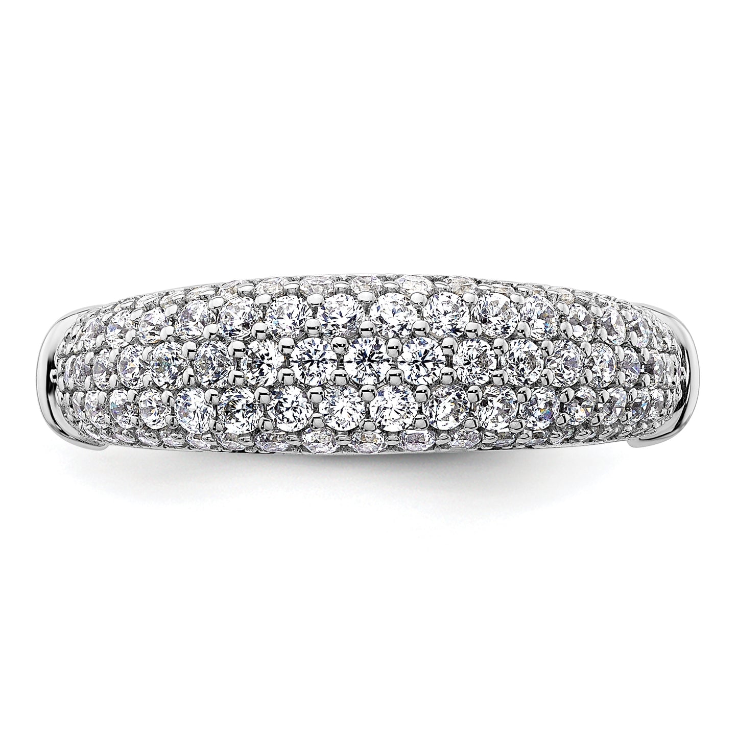 14K White Gold Lab Grown Diamond VS/SI+ G+ Band Ring