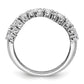 14K White Gold Lab Grown Diamond VS/SI+ G+ Moveable Triple Band Ring