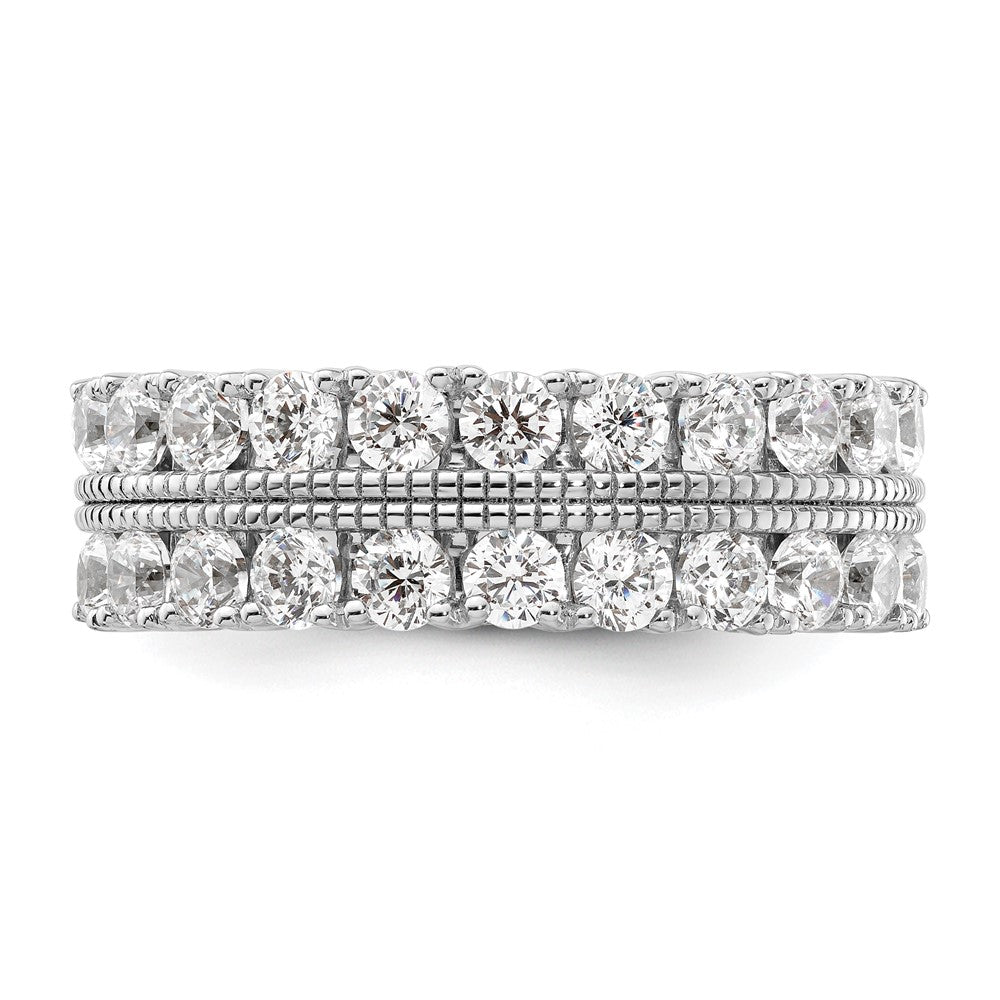 14k White Gold 1 3/4 Ct. Lab Grown Diamond VS/SI+ G+ Complete Fashion Band