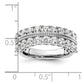 14k White Gold 1 3/4 Ct. Lab Grown Diamond VS/SI+ G+ Complete Fashion Band