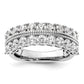 14k White Gold 1 3/4 Ct. Lab Grown Diamond VS/SI+ G+ Complete Fashion Band