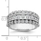 14K White Gold Lab Grown Diamond VS/SI+ G+ Triple Band Ring