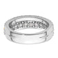 14k Two-tone Two Tone 1 Ct. Lab Grown Diamond VS/SI+ G+ Complete Double Row Fashion Band