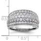 14k White Gold 1 3/4 Ct. Lab Grown Diamond VS/SI+ G+ Fashion Layered Band Ring