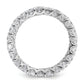 14k White Gold 14KW Oval Lab Grown Diamond VS/SI+ G+ Eternity Band Ring