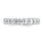 14k White Gold 14KW Oval Lab Grown Diamond VS/SI+ G+ Eternity Band Ring