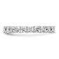 14k White Gold 14KW Princess Lab Grown Diamond VS/SI+ G+ Eternity Band Ring