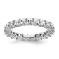 14k White Gold 14KW Princess Lab Grown Diamond VS/SI+ G+ Eternity Band Ring