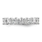 14k White Gold 14KW Princess Lab Grown Diamond VS/SI+ G+ Eternity Band Ring