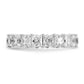 14k White Gold 14KW Princess Lab Grown Diamond VS/SI+ G+ Eternity Band Ring