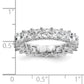 14k White Gold 14KW Princess Lab Grown Diamond VS/SI+ G+ Eternity Band Ring