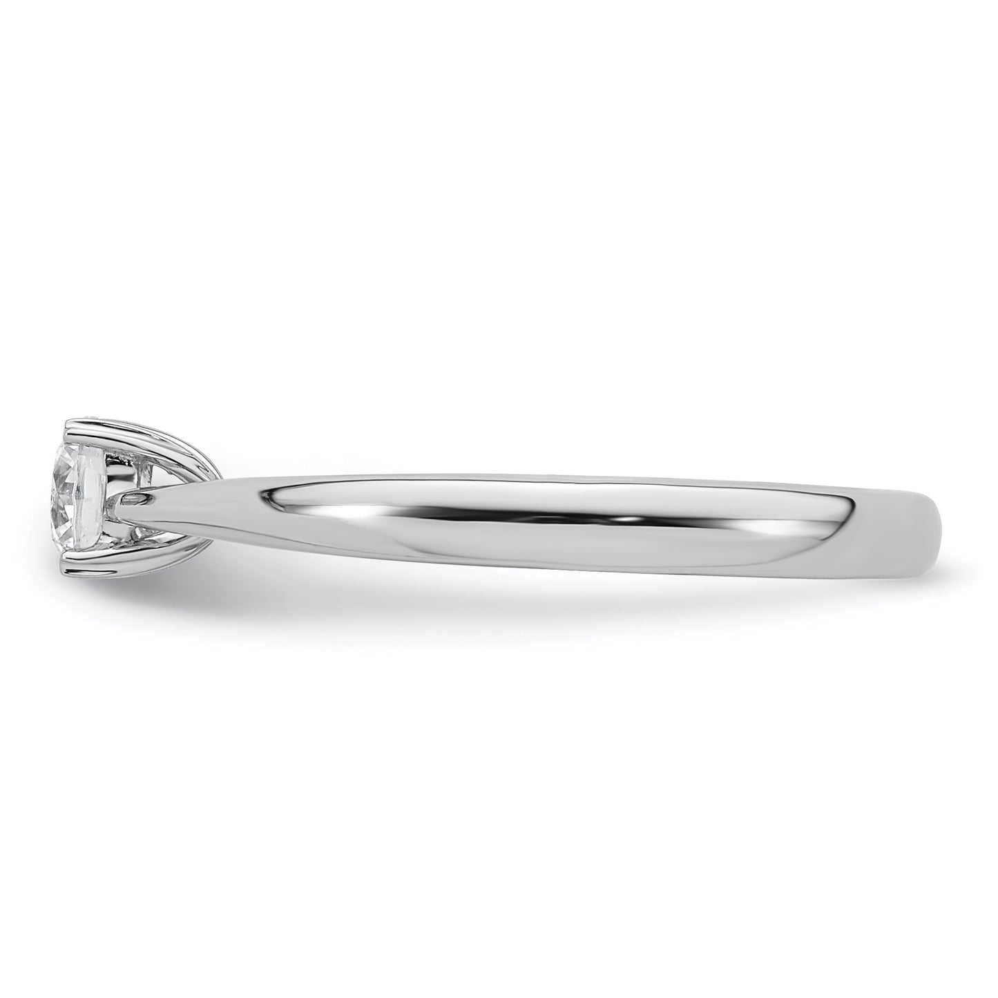 True Origin 14k White Gold 1/3 Ct. Lab Grown Diamond VS/SI+ G+ Round Solitaire Engagement Ring