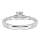 True Origin 14k White Gold 1/3 Ct. Lab Grown Diamond VS/SI+ G+ Round Solitaire Engagement Ring