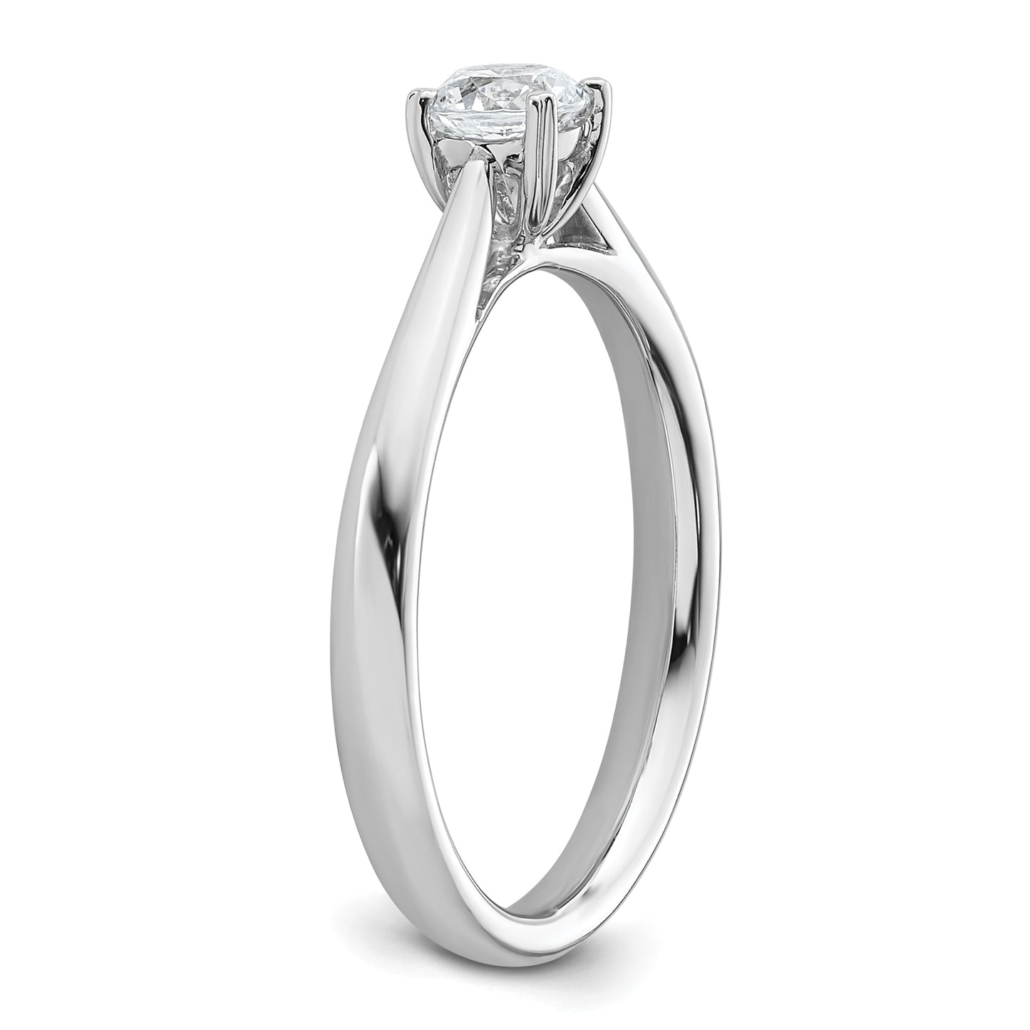 True Origin 14k White Gold 1/3 Ct. Lab Grown Diamond VS/SI+ G+ Round Solitaire Engagement Ring