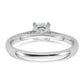 True Origin 14k White Gold 1/2 Ct. Lab Grown Diamond VS/SI+ G+ Round Solitaire Engagement Ring