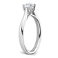 True Origin 14k White Gold 1/2 Ct. Lab Grown Diamond VS/SI+ G+ Round Solitaire Engagement Ring