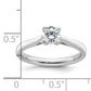 True Origin 14k White Gold 1/2 Ct. Lab Grown Diamond VS/SI+ G+ Round Solitaire Engagement Ring