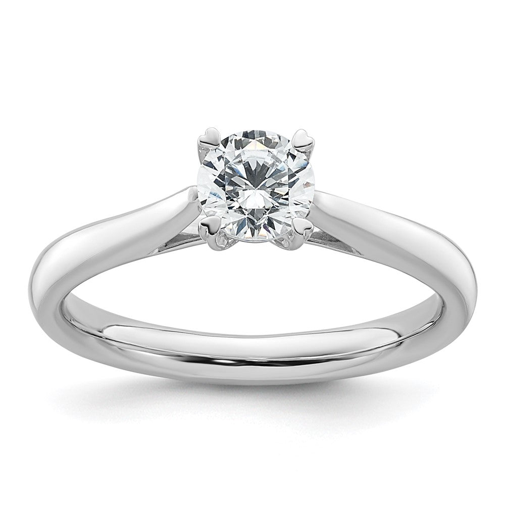 True Origin 14k White Gold 1/2 Ct. Lab Grown Diamond VS/SI+ G+ Round Solitaire Engagement Ring