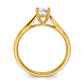 14k Yellow Gold True Origin 1/2 Ct. Lab Grown Diamond VS/SI+ G+ Round Solitaire Engagement Ring