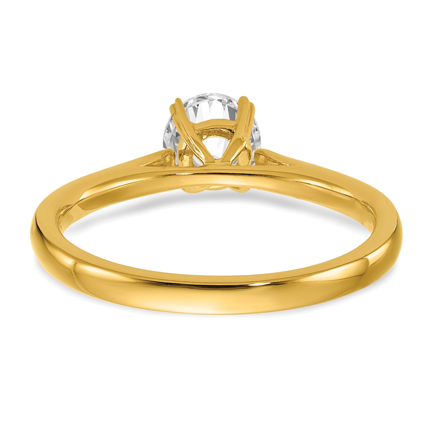 14k Yellow Gold True Origin 1/2 Ct. Lab Grown Diamond VS/SI+ G+ Round Solitaire Engagement Ring