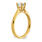 14k Yellow Gold True Origin 1/2 Ct. Lab Grown Diamond VS/SI+ G+ Round Solitaire Engagement Ring