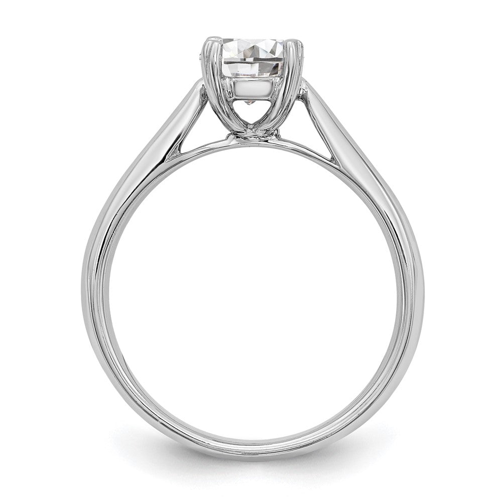 True Origin 14k White Gold 3/4 Ct. Lab Grown Diamond VS/SI+ G+ Round Solitaire Engagement Ring